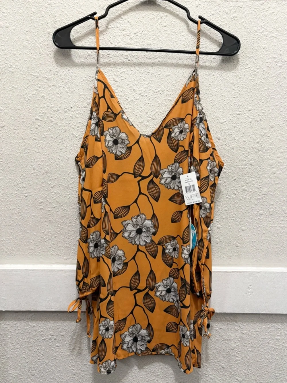 WET Swim Coverup Up Dress in Marigold NWT Small